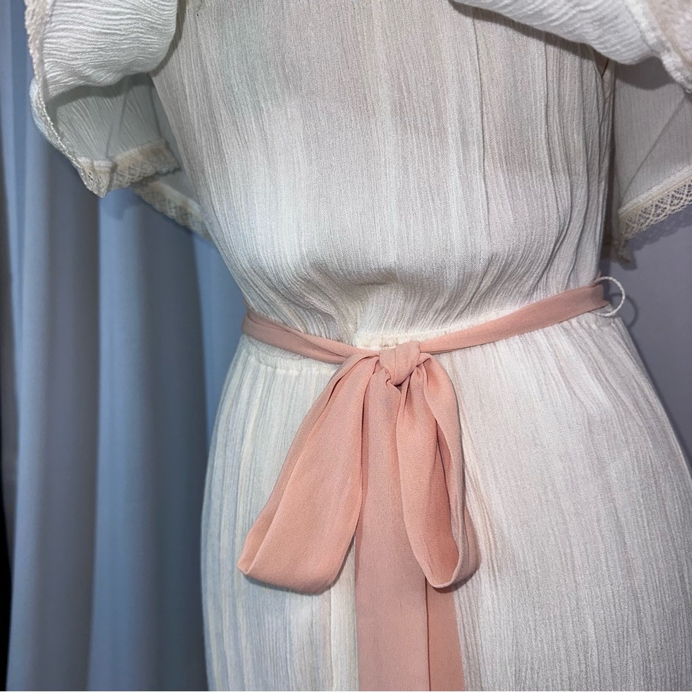 Flying‎ Tomato Maxi Dress Sz M Off-The-Shoulder Ruffle Bohemian Wedding NWOT - Picture 7 of 15
